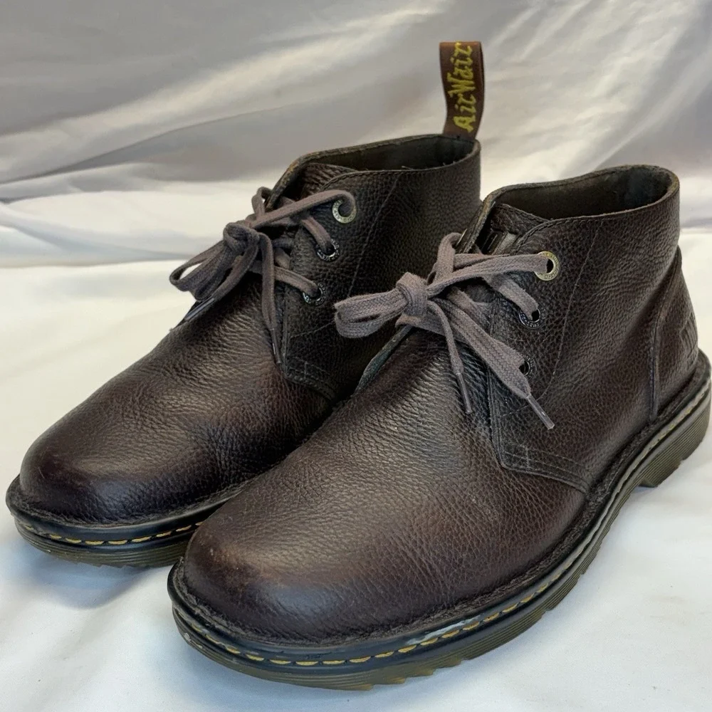 Dr. Martens Sussex AirWair Industrial Chukka Boots Men's US 11 Brown Leather